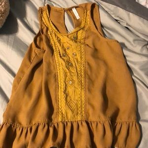 Golden color tank top